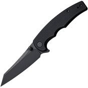 Civivi 210431 P87 Folder Black Stonewash Knife Black Handles
