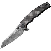 Civivi 21043DS1 P87 Folder Damascus Knife Carbon Handles