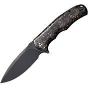 Civivi 803I Praxis Black Stonewash Knife Carbon & Copper Handles
