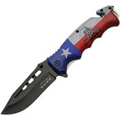 China Made 300536 Texas Pride Assist Open Linerlock Knife
