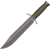 Cold Steel 39LSFCAA Leatherneck Bowie Lynn Stonewash Fixed Blade Knife Black Handles