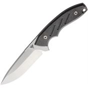 Dirty Bird CHG220101 Chingaso Satin Fixed Blade Knife Black Handles