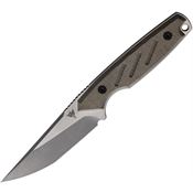 Dirty Bird FM3220202 Fox Mod III Stonewash Fixed Blade Knife OD Green Handles