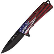 ElitEdge 10A51SFR Assist Open Linerlock Knife with Camo Shark Handles