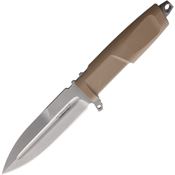 Extrema Ratio 0216DW Contact C Combat Stonewash Fixed Blade Knife Desert Tan Handles