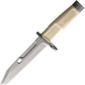 Extrema Ratio 0309DW Fulcrum Combat Serrated Satin Fixed Blade Knife Desert Tan Handles