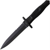 Extrema Ratio 0313BLKOP Adra Operativa Serrated Black Fixed Blade Knife Black Handles