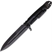 Extrema Ratio 0370BLK Silente Black Fixed Blade Knife Black Handles