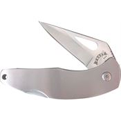 Frost 15427SS Lockback Knife Brushed Stainless Handles