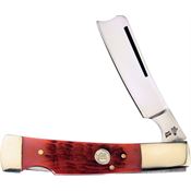 Frost 17150RJB Razor Lockback Knife Red Jigged Bone Handles