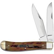 Frost CAL108 Trapper Knife Brown Bone Handles
