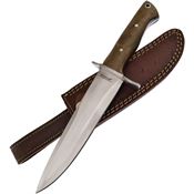 Frost CW1011DW Colorado Hunt Master Satin Fixed Blade Knife Brown Handles