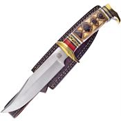 Frost CW700TB Satin Torch Bone Fixed Blade Knife Torched Handles