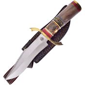 Frost CW701WW Frost Falcon Bowie Satin Fixed Blade Knife Walnut Handles