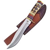 Frost CW880SB Forest Fox Satin Fixed Blade Knife Decorative Bone Handles