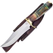 Frost CW882GB Calm Meadow Satin Fixed Blade Fixed Blade Knife Green Handles