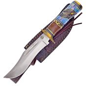 Frost CW884BB Wind Storm Satin Fixed Blade Fixed Blade Knife Blue Handles