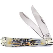 Frost MB108MB Trapper Knife Mojave Bone Handles