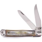 Frost OC173OX Trapper Knife Ox Horn Handles