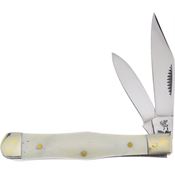 Frost WT085WSB Coke Bottle Folding Knife White Handles