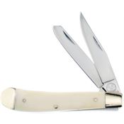 Frost WT312WSB Trapper Knife White Bone Handles