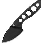 Gerber 1903 Dibs Black Fixed Blade Knife Skeletonized Handles