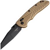 Hogue 24367 Deka ABLE Lock Black Folding Knife Dark Earth Handles