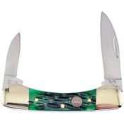 Hen & Rooster 102DGPB Small Canoe Green Bone