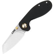 CJRB 1918LBK Maileah Black Linerlock Knife Black Handles