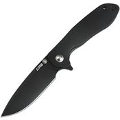 CJRB 1920BBK Scoria Linerlock Knife Black Handles