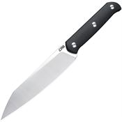 CJRB 1921BBK Silax Satin Fixed Blade Knife Black Handles