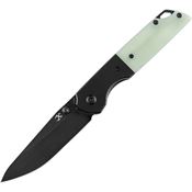 Kansept 1005S4 Warrior Linerlock Knife Jade Handles