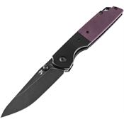Kansept 1005S6 Warrior Linerlock Knife Purple G10 Handles