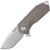 Kubey 203G EDC Linerlock Knife Tan Handles