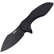 Kubey 236F2 Noble Black Linerlock Knife Black Handles