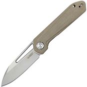 Kubey 321D Royal Linerlock Knife Tan Handles