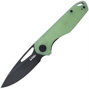 Kubey 324B Doris Linerlock Knife Black Jade Handles