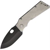 Medford 014SPQ01TM TFF 1 Framelock Knife Tumbled Titanium Handles