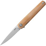 MKM-Maniago Knife Makers FL01LNC Flame Light Linerlock Knife with Natural Handles