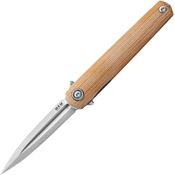 MKM-Maniago Knife Makers FL02LNC Flame Light Linerlock Knife with Natural Handles