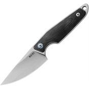 MKM-Maniago Knife Makers MA01GBK Makro 1 Stonewash Folding Knife Black Handles