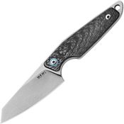 MKM-Maniago Knife Makers MA02CF Makro 2 Stonewash Folding Knife Carbon Fiber Handles