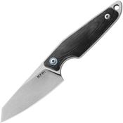 MKM-Maniago Knife Makers MA02GBK Makro 2 Stonewash Folding Knife Black Handles