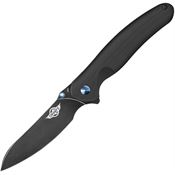 Olight DREVERBK Drever Linerlock Knife with Black Handles