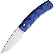 Piranha 14B Auto X Button Lock Knife Blue Handles