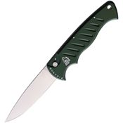 Piranha 1G Auto Pocket Button Lock Knife Green Handles