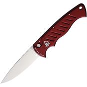 Piranha 1R Auto Pocket Button Lock Knife Red Handles