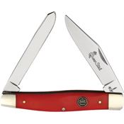 Queen 52R Moose Finish Knife Red Handles