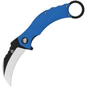 QSP 120D Eagle Karambit Linerlock Knife with Blue Handles