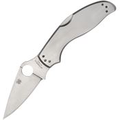 Spyderco 261P Uptern Lockback Knife Brushed Handles